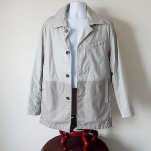 NWT Men’s ROBERT GRAHAM X-Collection CURRENT Two-Toned Khaki Trench Coat Size 44